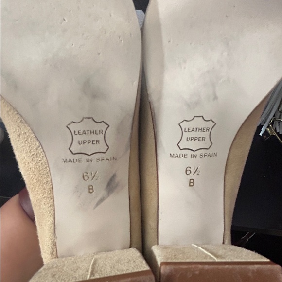 French Sole/ New York Suede Trance Tan Shoes - Made in Italy - No Box - Picture 2 of 5